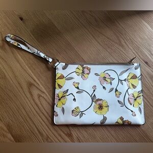 A New Day Floral Wristlet Clutch - White, Yellow, & Pink